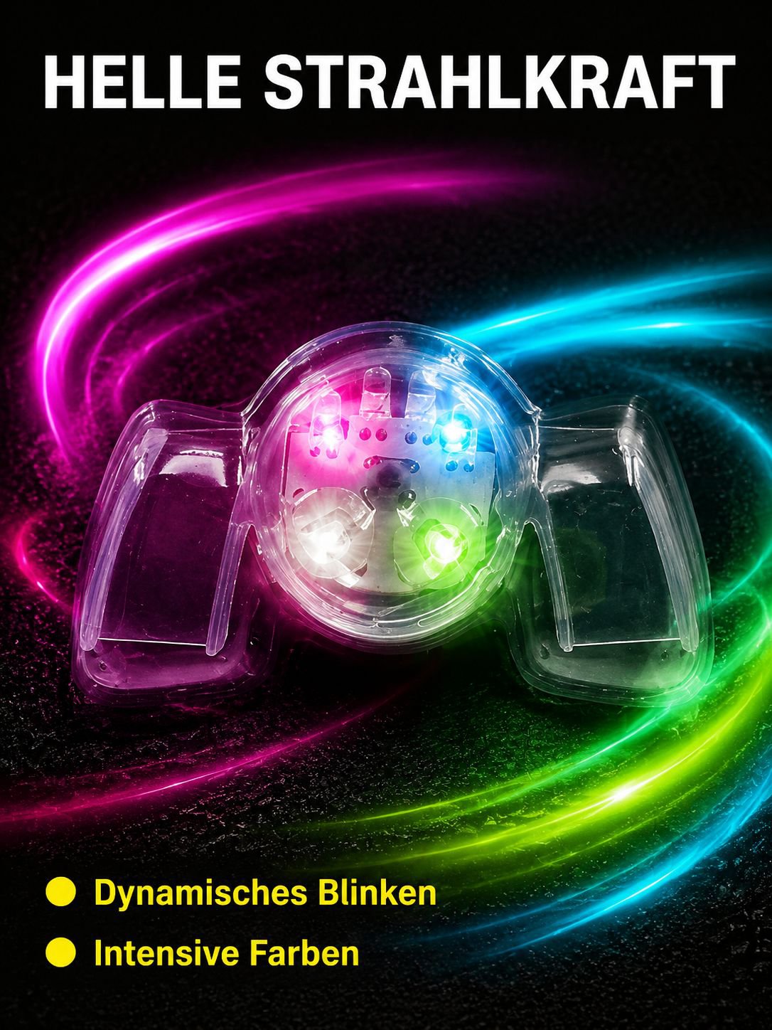 LED Spaß-Zahnspange - Party Verkleidungszubehör