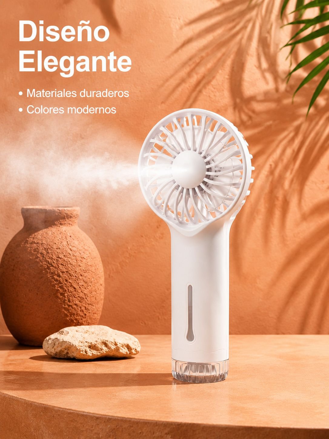 Ventilador de mano portátil mini, recargable, ideal para exteriores