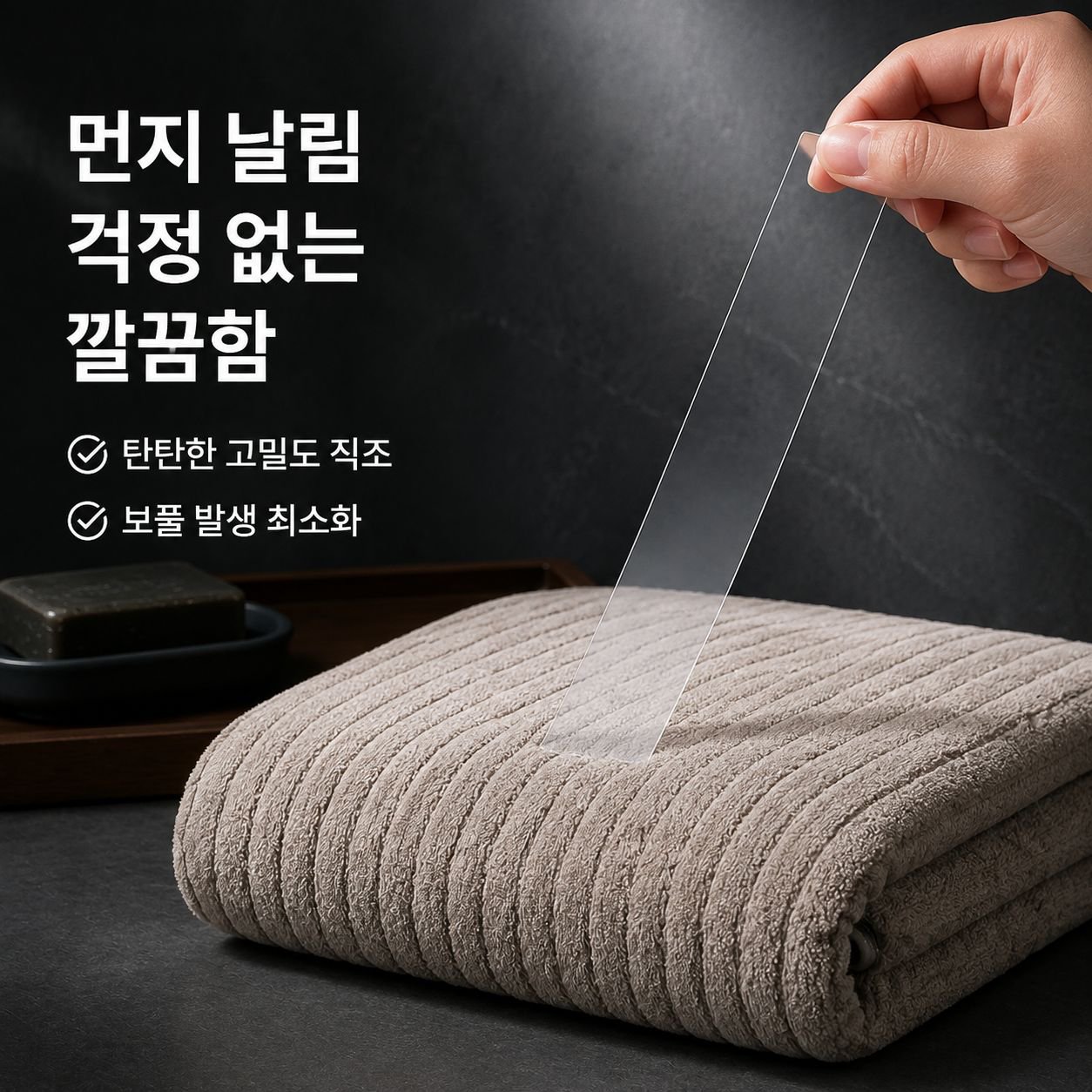 두꺼운 극세사 여성용 빠른 건조 무탈모 목욕타월
