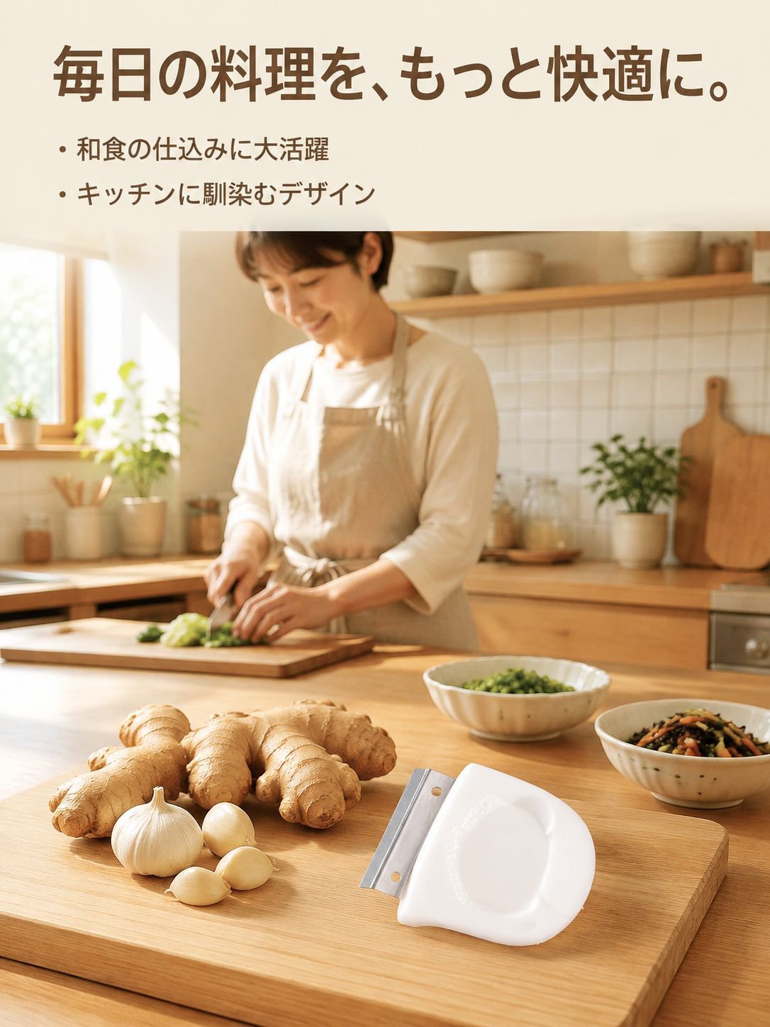 多機能ステンレスおろし器キッチン用品
