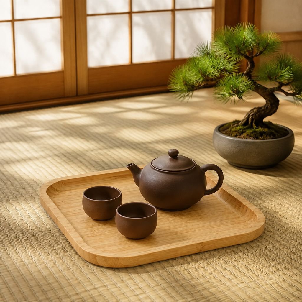 竹製ティートレイ