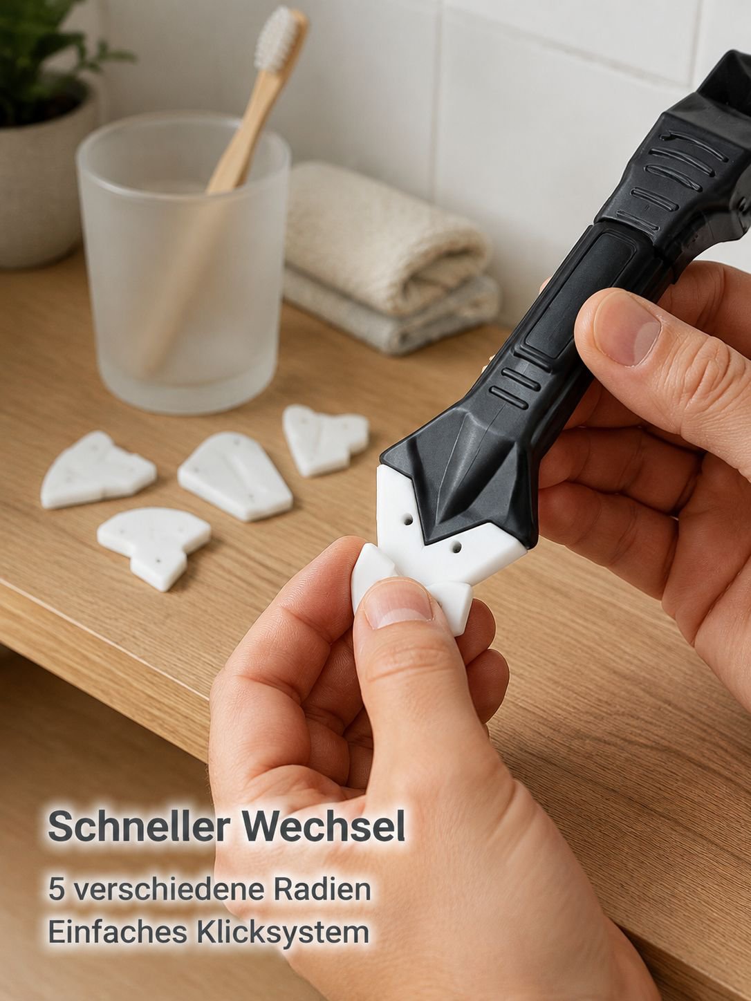 Multifunktionaler 3-in-1-Silikonschaber zum Entfernen von Klebstoffen aus Fugen