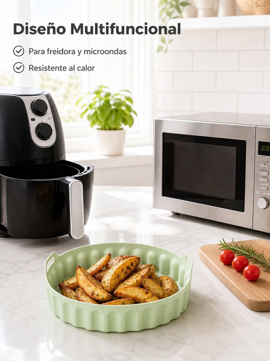 Bandeja de silicona para freidora de aire