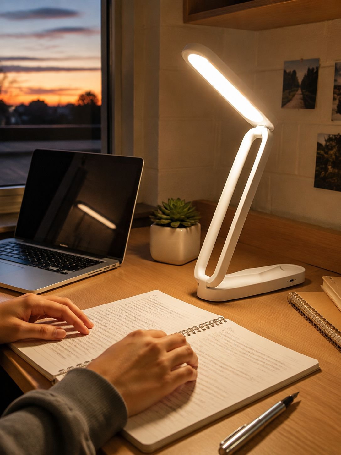Lámpara de estudio con luz suave y ahorro de energía