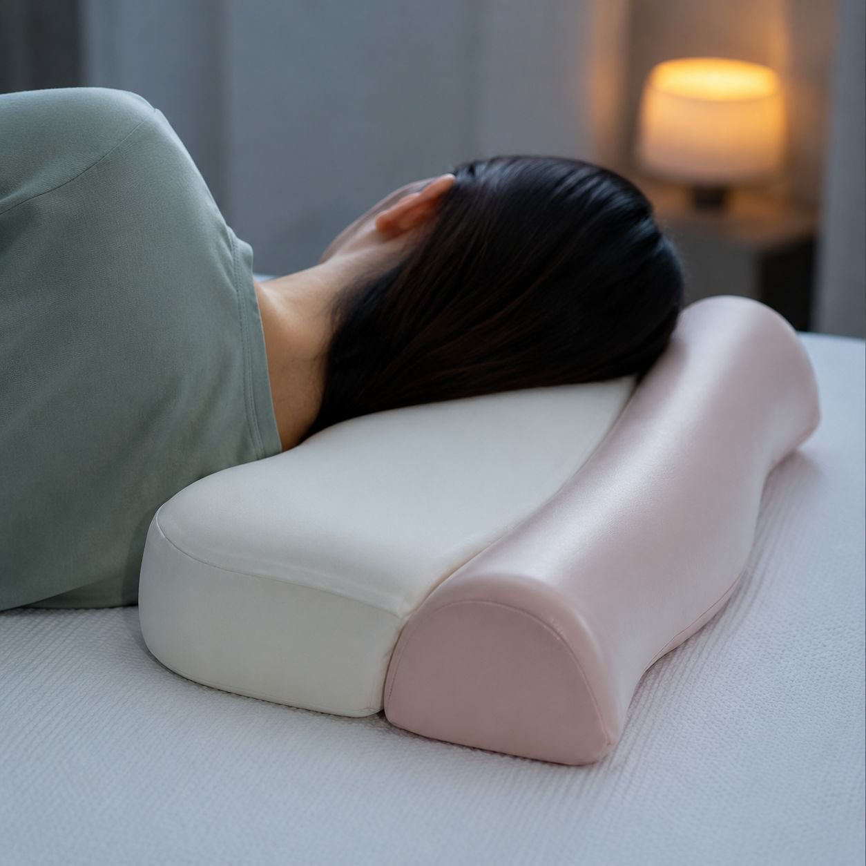 Cool Posture Correction Traction Memory Pillow