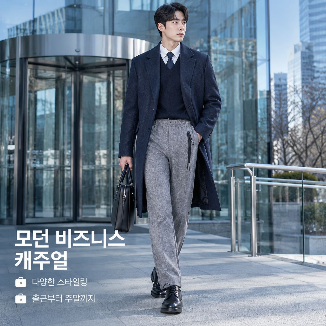 남성용 가을겨울 신상 일자 바지