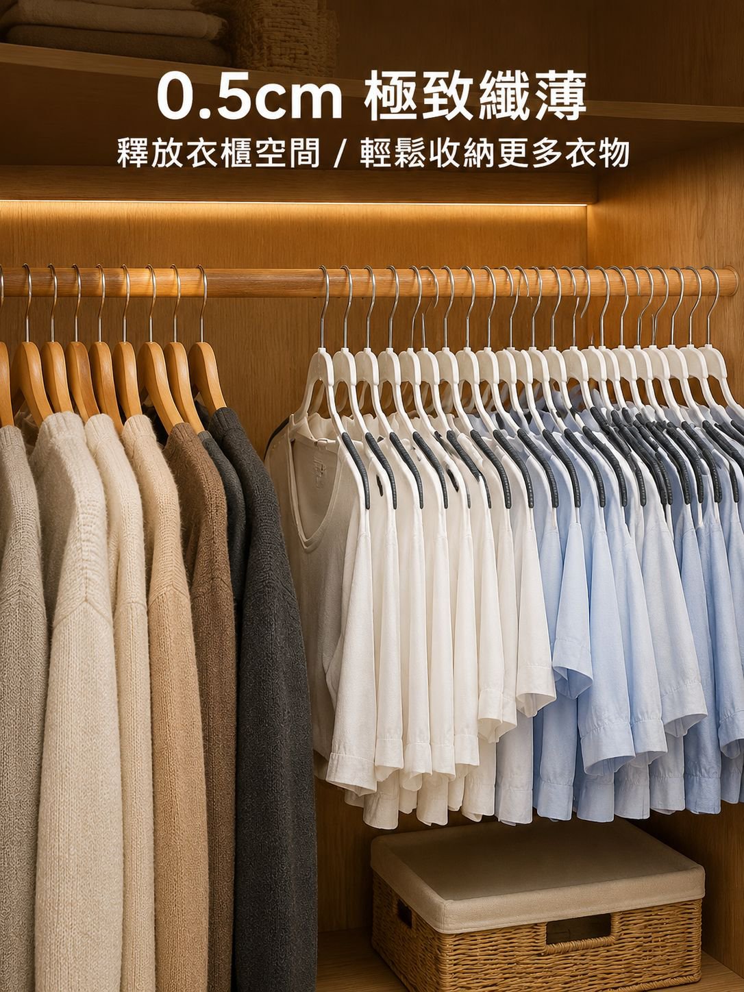 【節省衣櫃空間】鷹嘴超薄防滑衣架