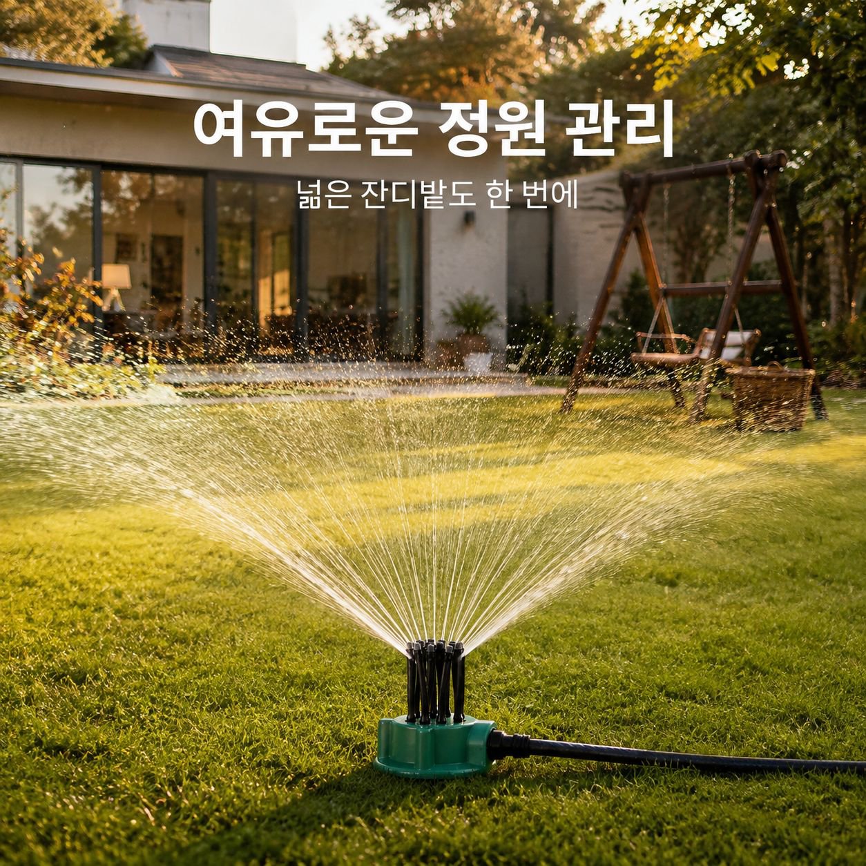 360도 자동 회전 정원용 스프링클러 헤드 도구