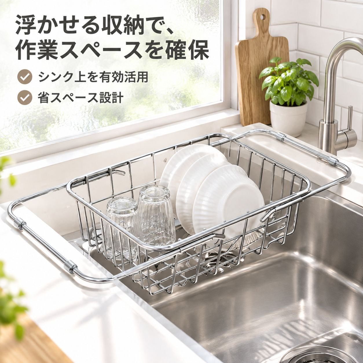 キッチン収納水切りラック