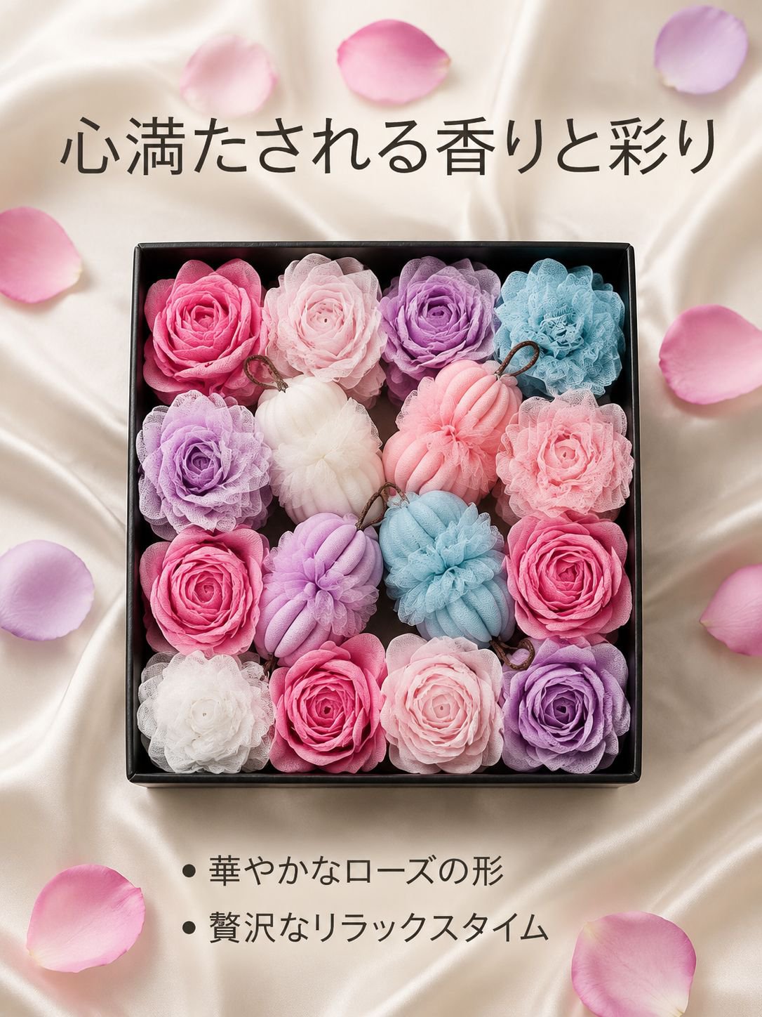 バスボムとバスフラワー
