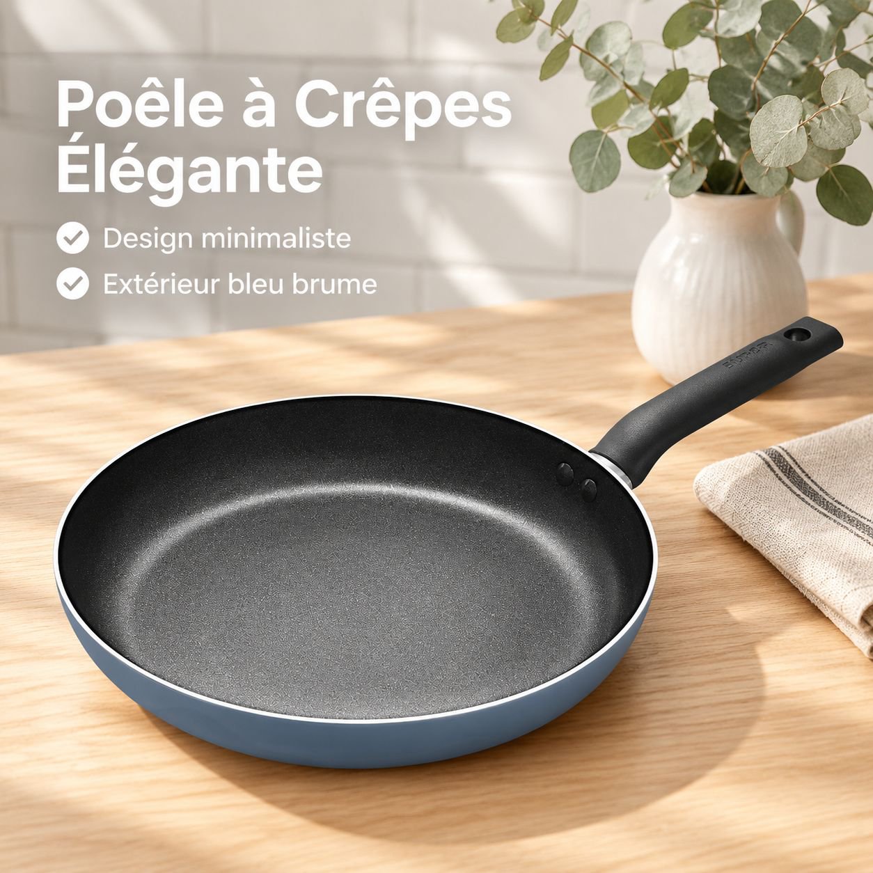 Poêle à Frire Antiadhésive Supor pour Crêpes et Œufs Gaz Induction