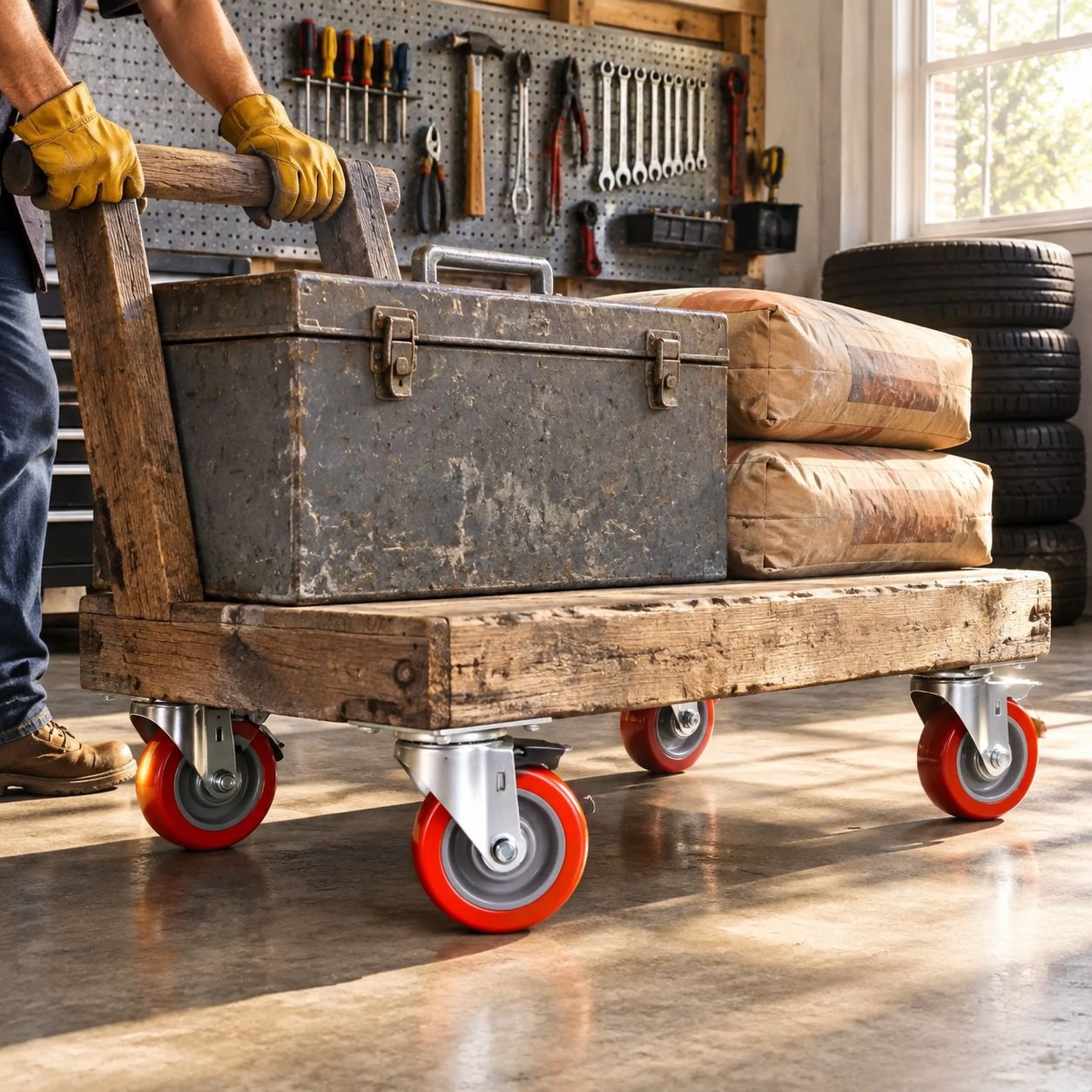 2-5 Inch Universal Swivel Locking Casters for Furniture, Carts, and Heavy Duty Cabinets