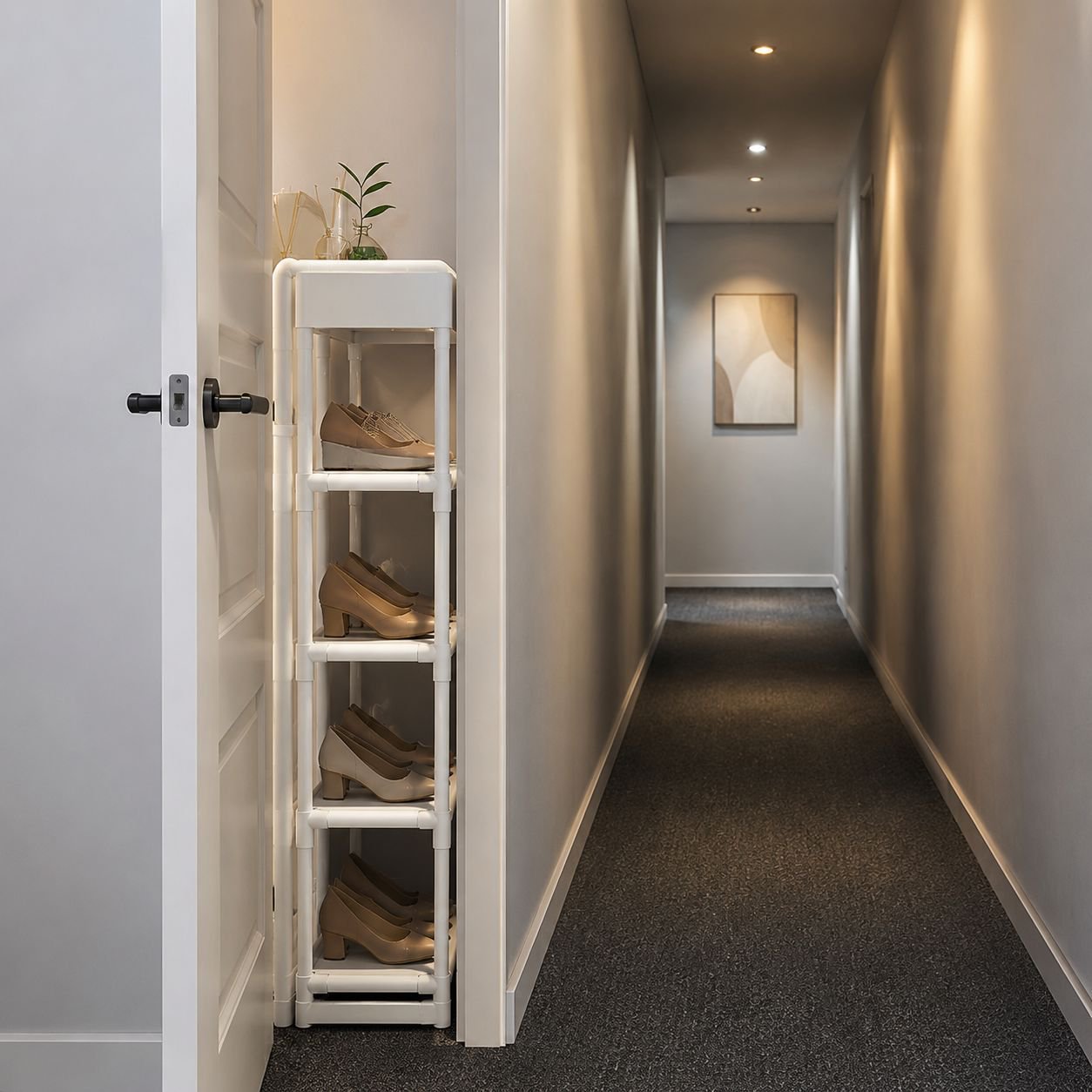 Space-Saving Dormitory Multi-Tier Shoe Rack