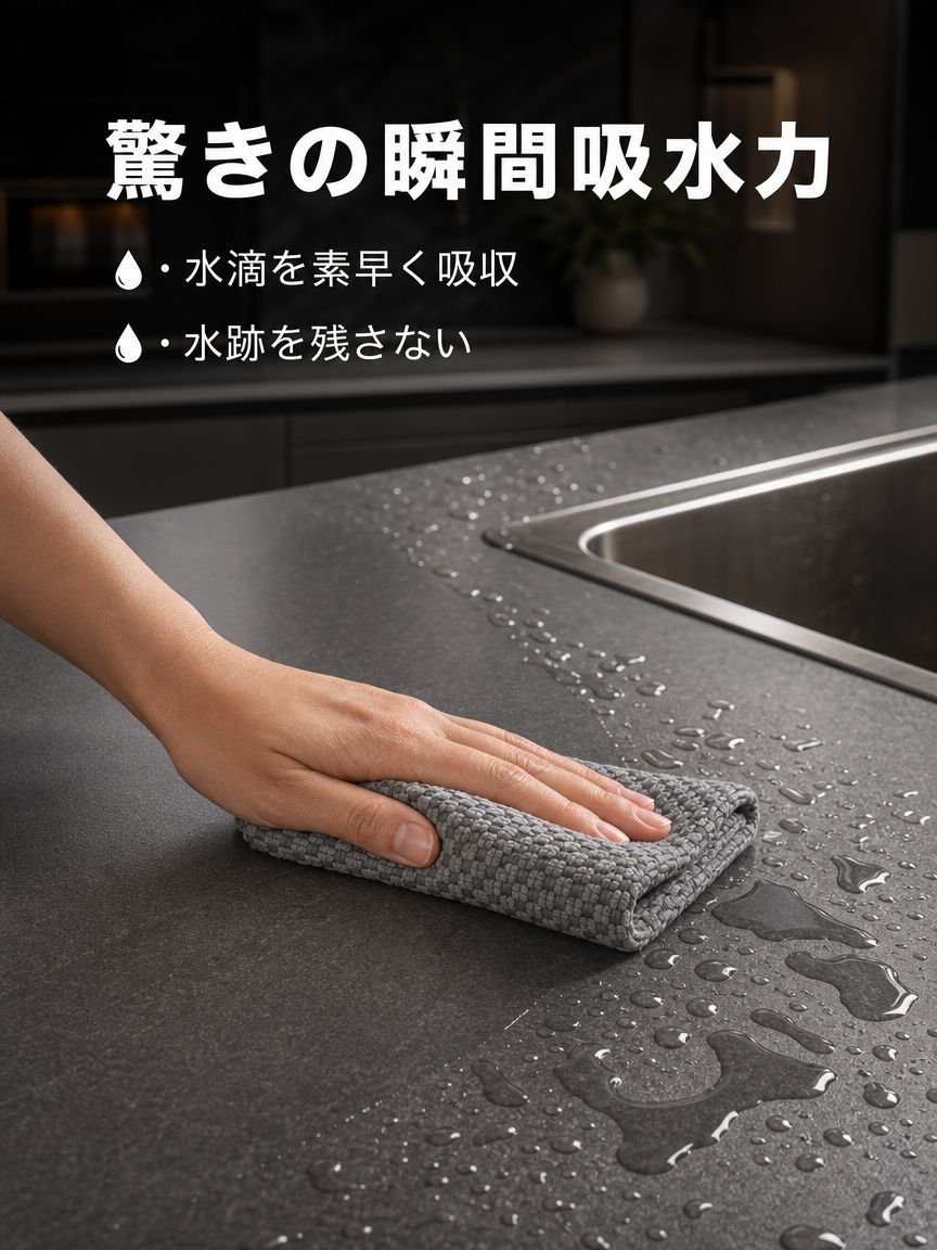 厚手の吸水性・吸油性に優れた布