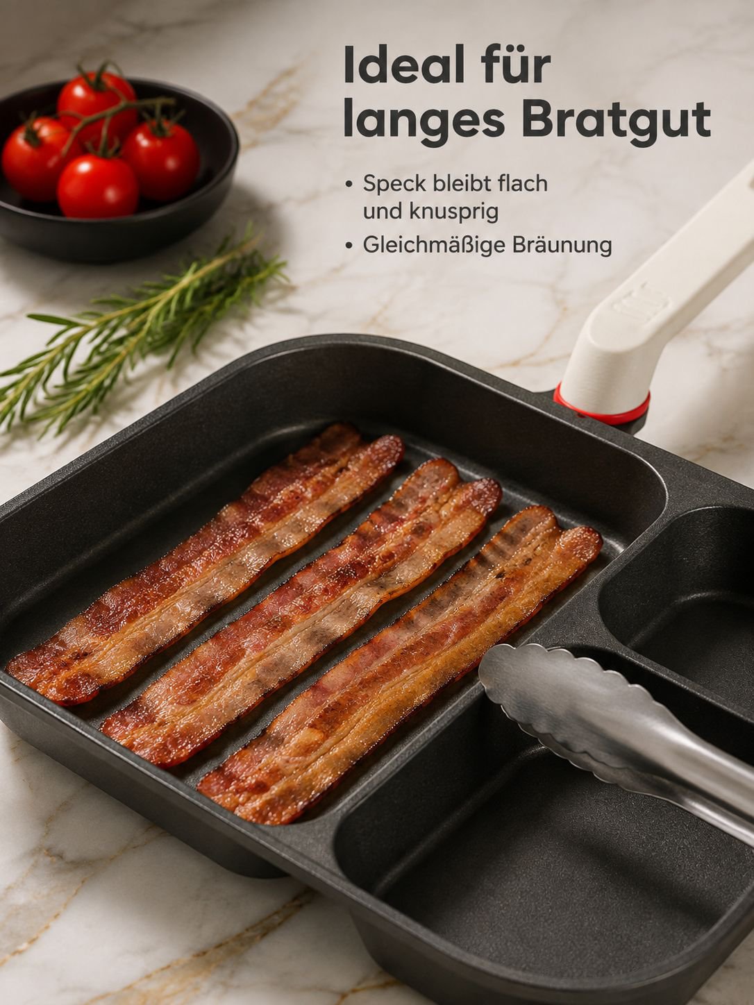 Mehrzweck-Bratpfanne für Frühstück und Mittagessen