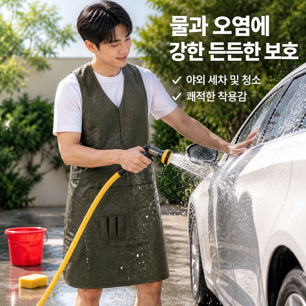 방수 및 방유 앞치마