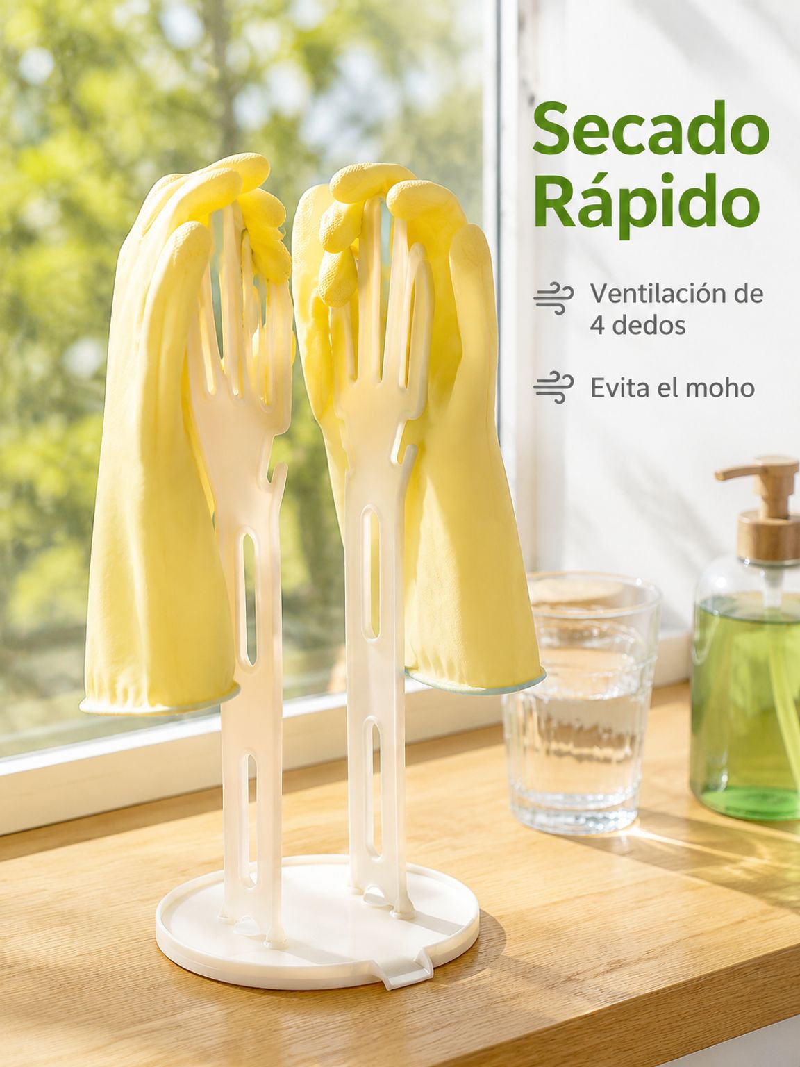 Estante de almacenamiento sin taladro con ventosa