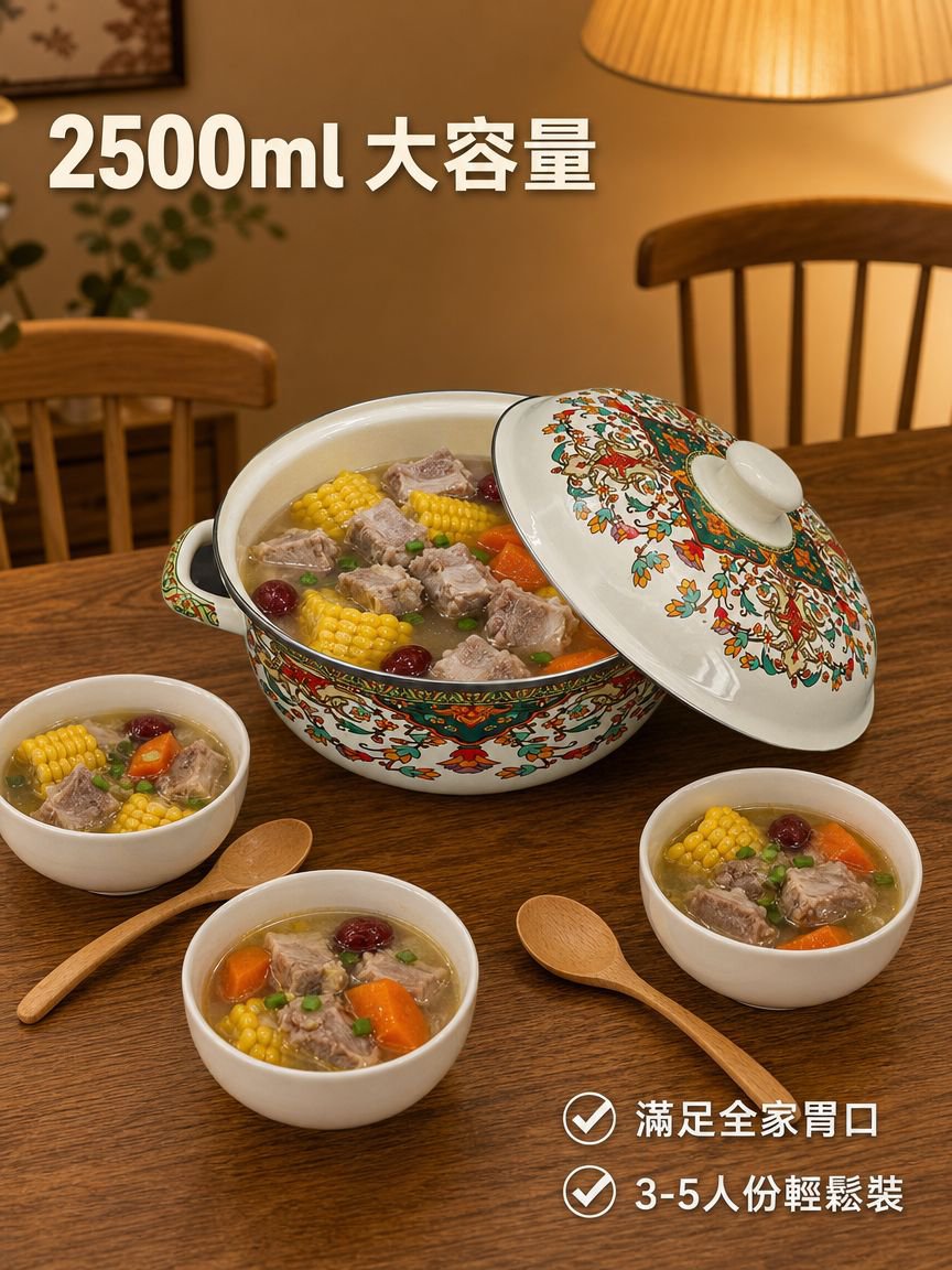 大號雙耳湯碗