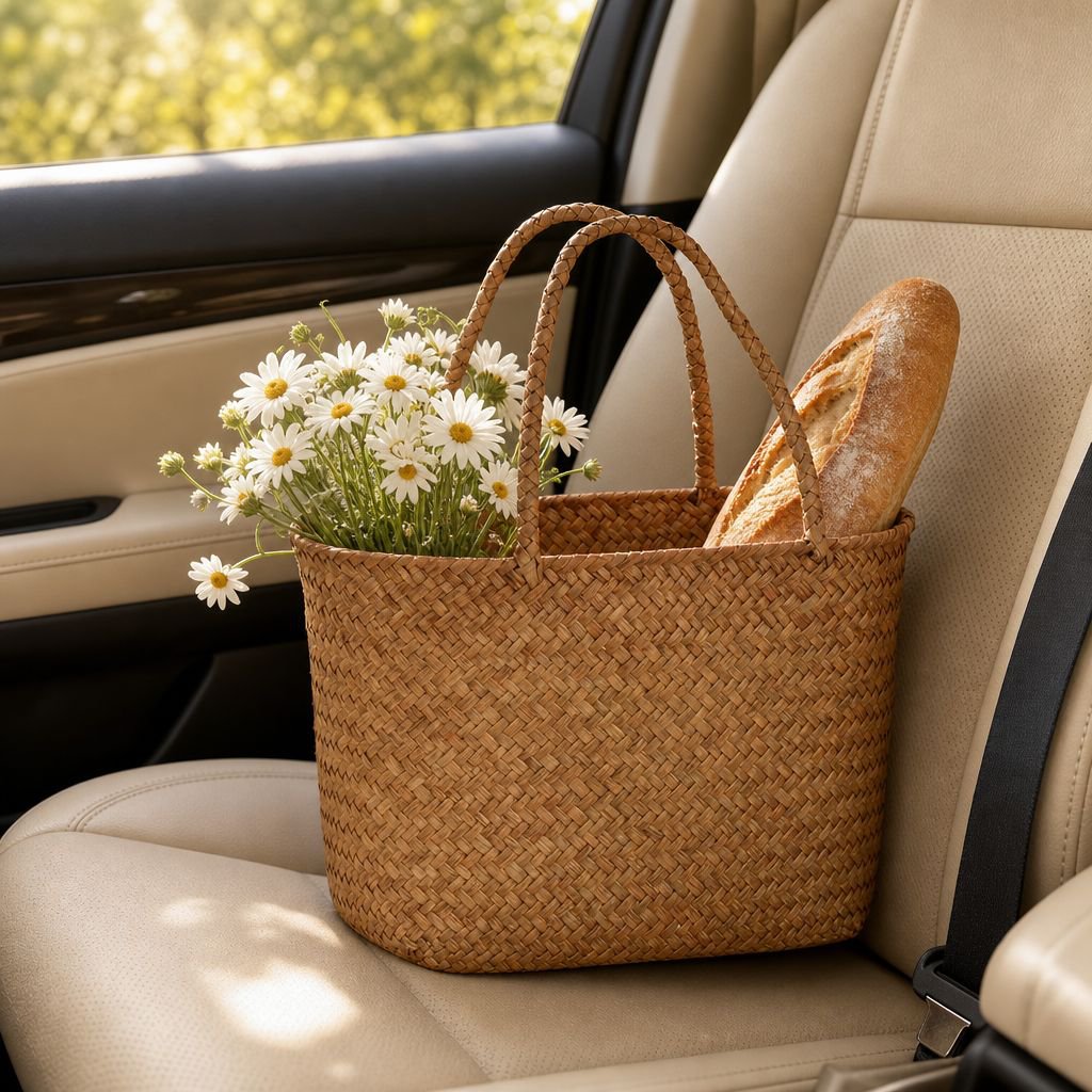 Stylish basket for creative photography setups