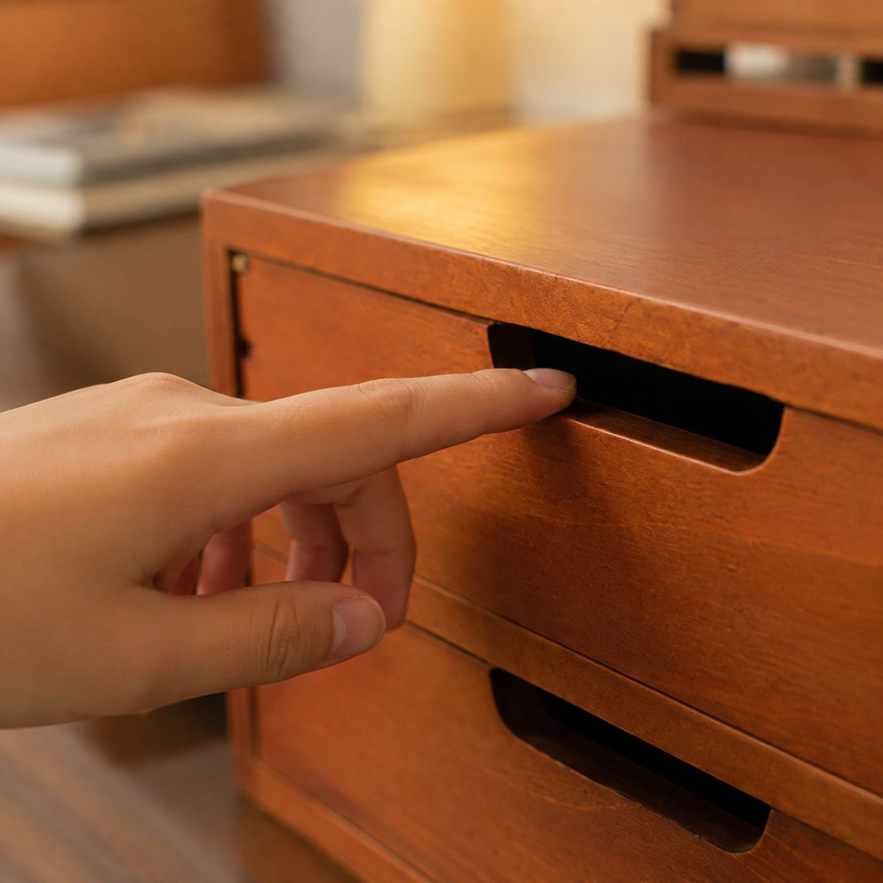 Tall narrow organizer cabinet for compact spaces