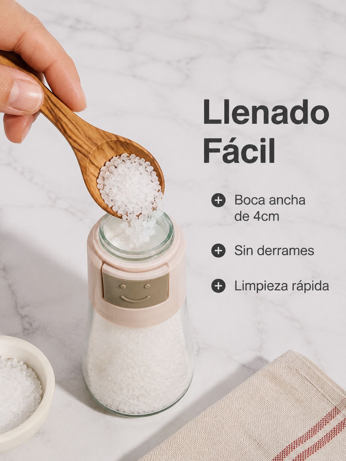 Tarro de vidrio para especias Organizador de cocina