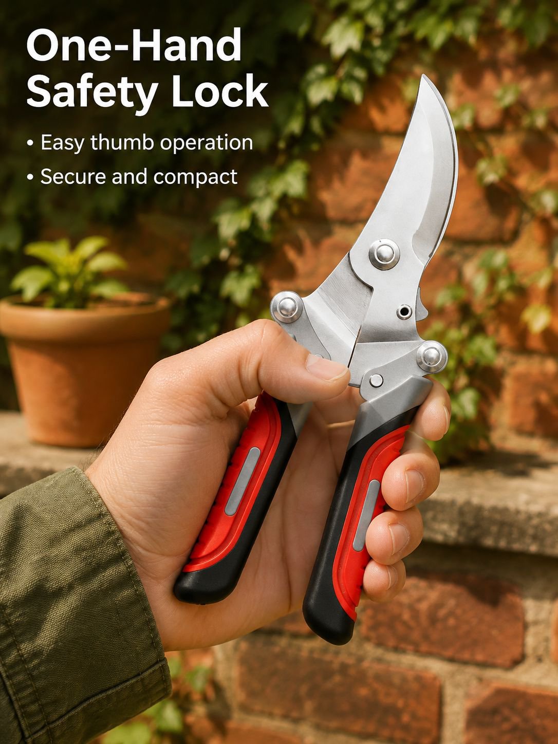 Effortless branch cutting with modern garden tools