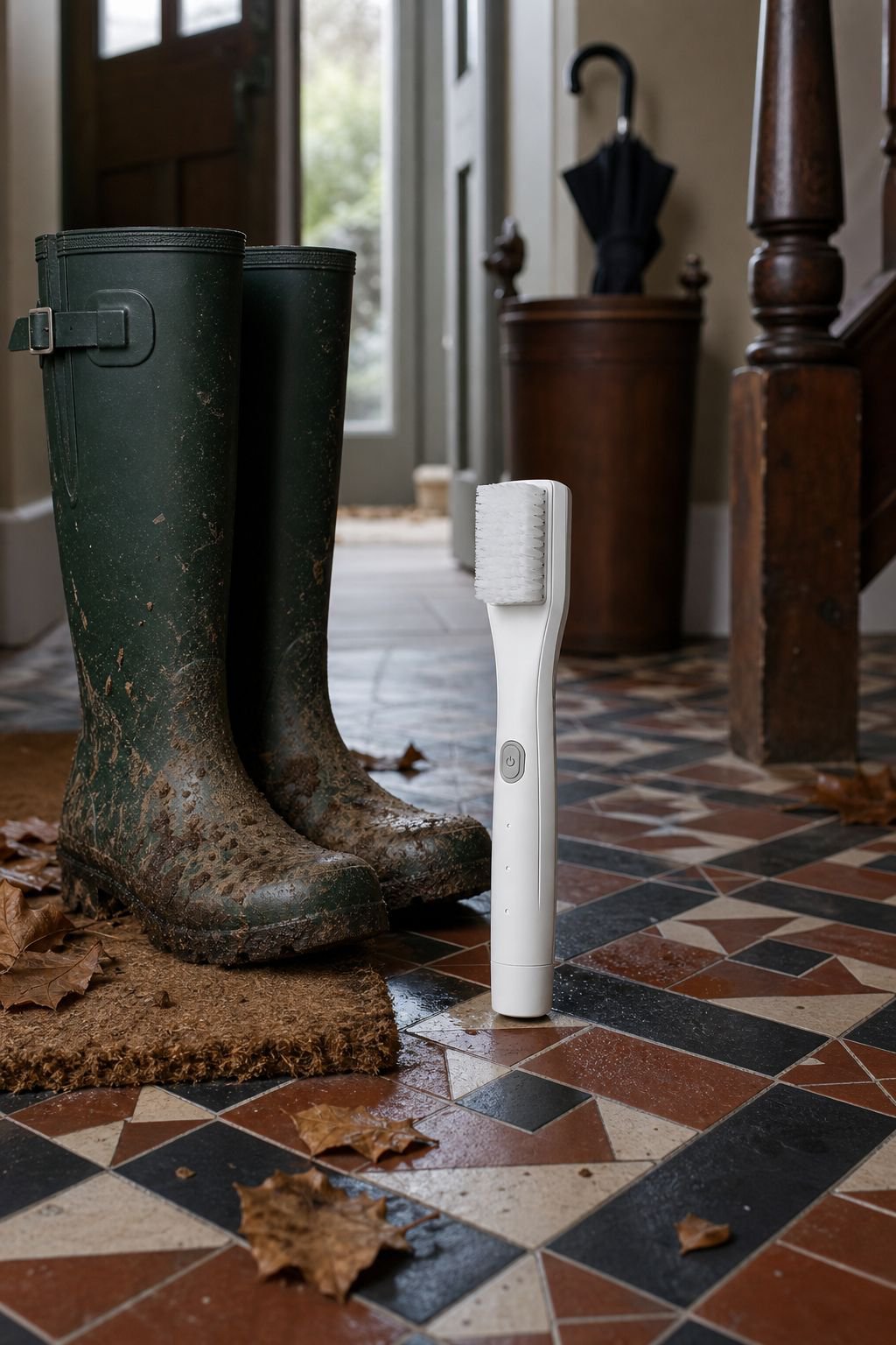 Electric shoe brush with three cleaning modes for effective shoe care