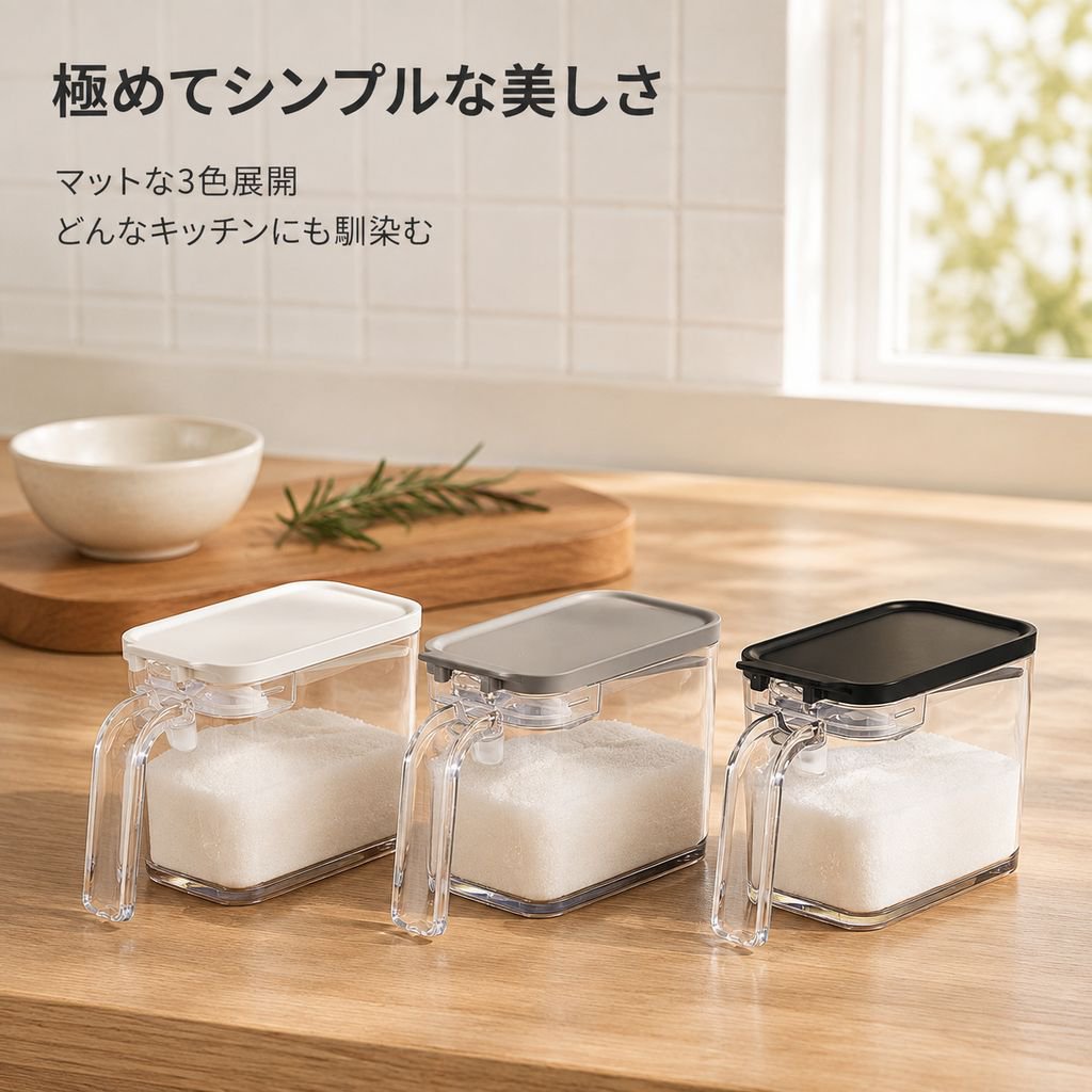 キッチン用透明ソルトシェーカー