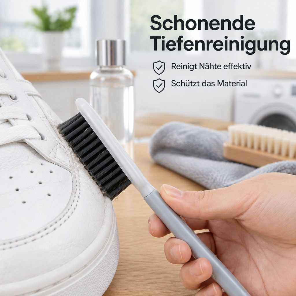Multifunktionale Schuh- und Wäschebürste