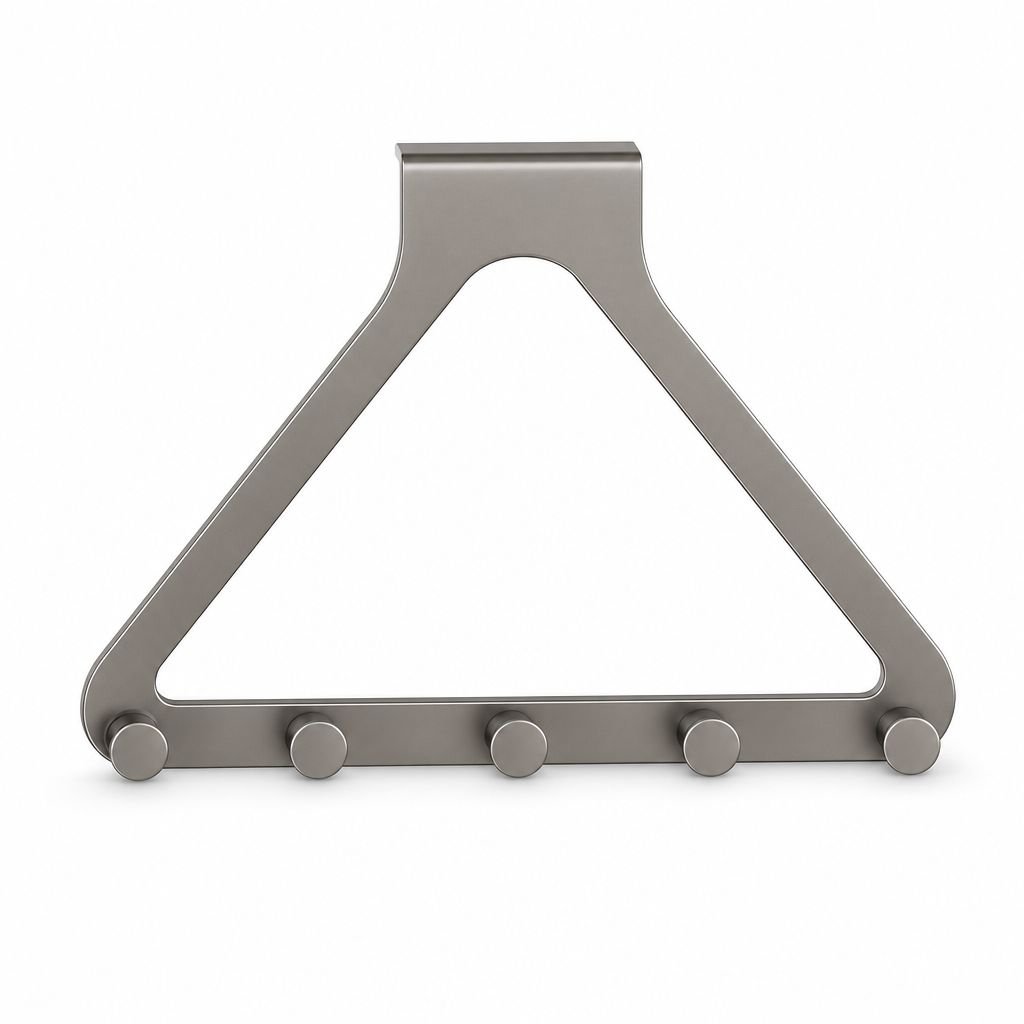 No-Nail Over-the-Door Hooks Wall Storage Shelf