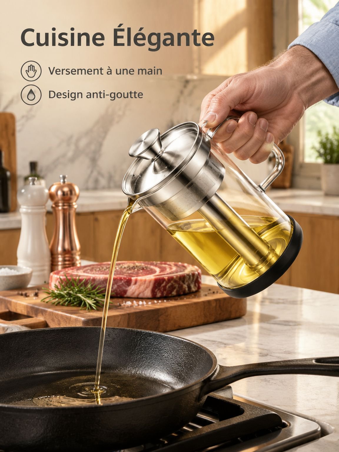 Réservoir de stockage d'huile grande capacité avec filtre anti-fuite