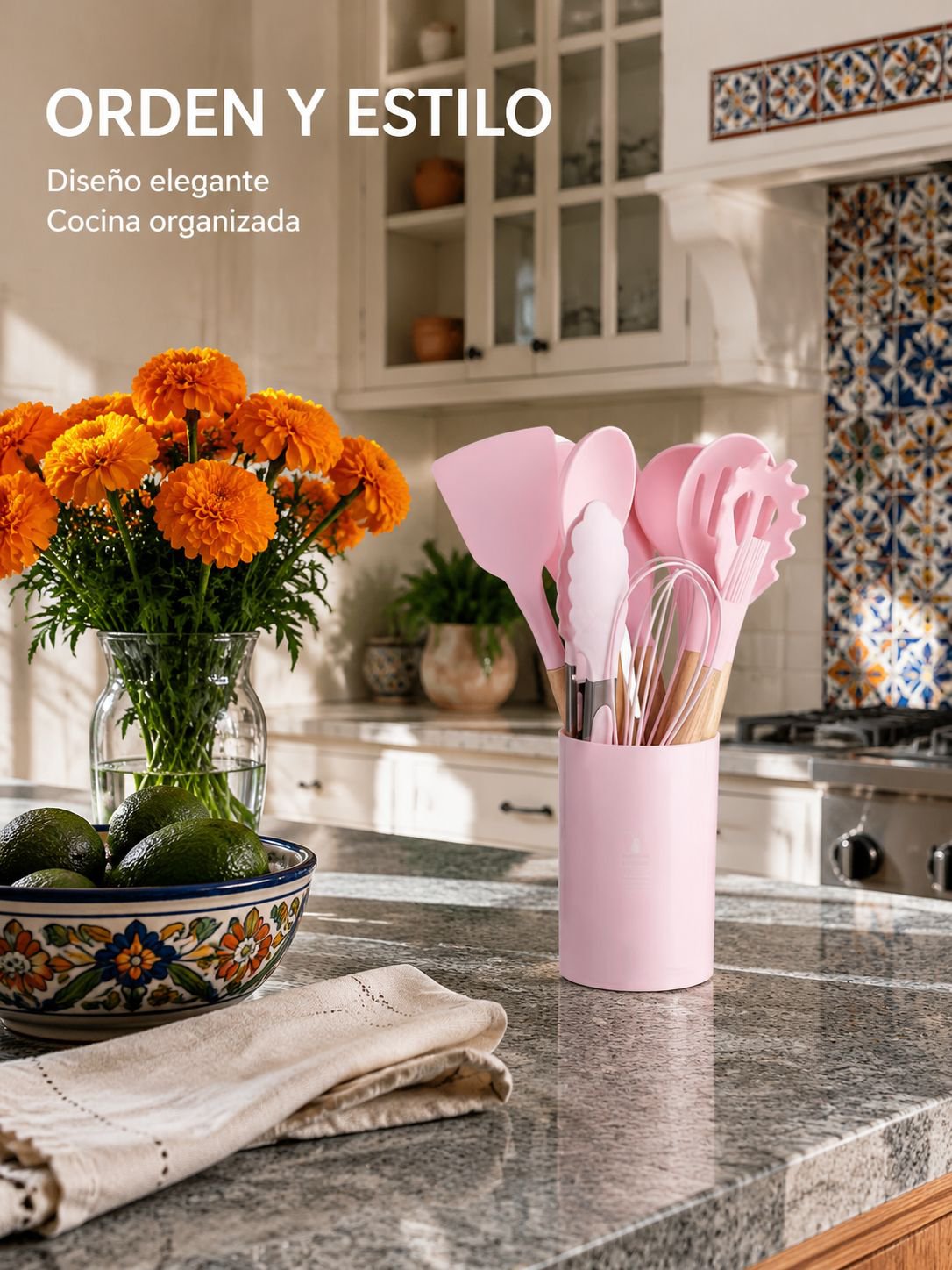 Set de utensilios de cocina de silicon