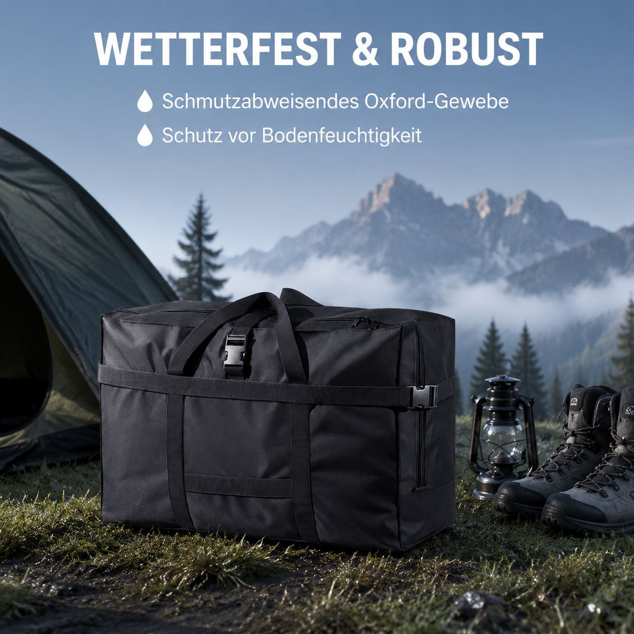 Große Reisetasche aus Oxford-Gewebe
