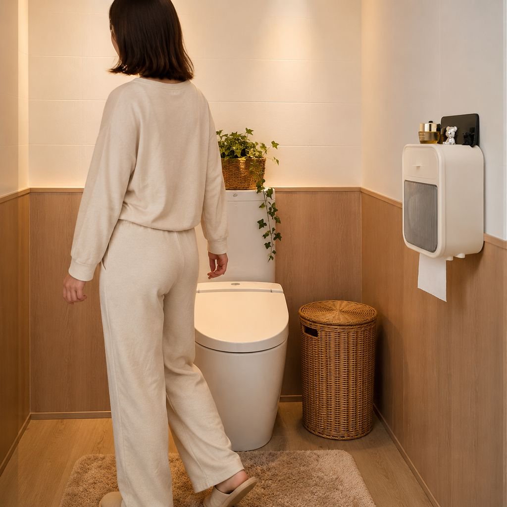 トイレ空間に馴染むペーパーボックス