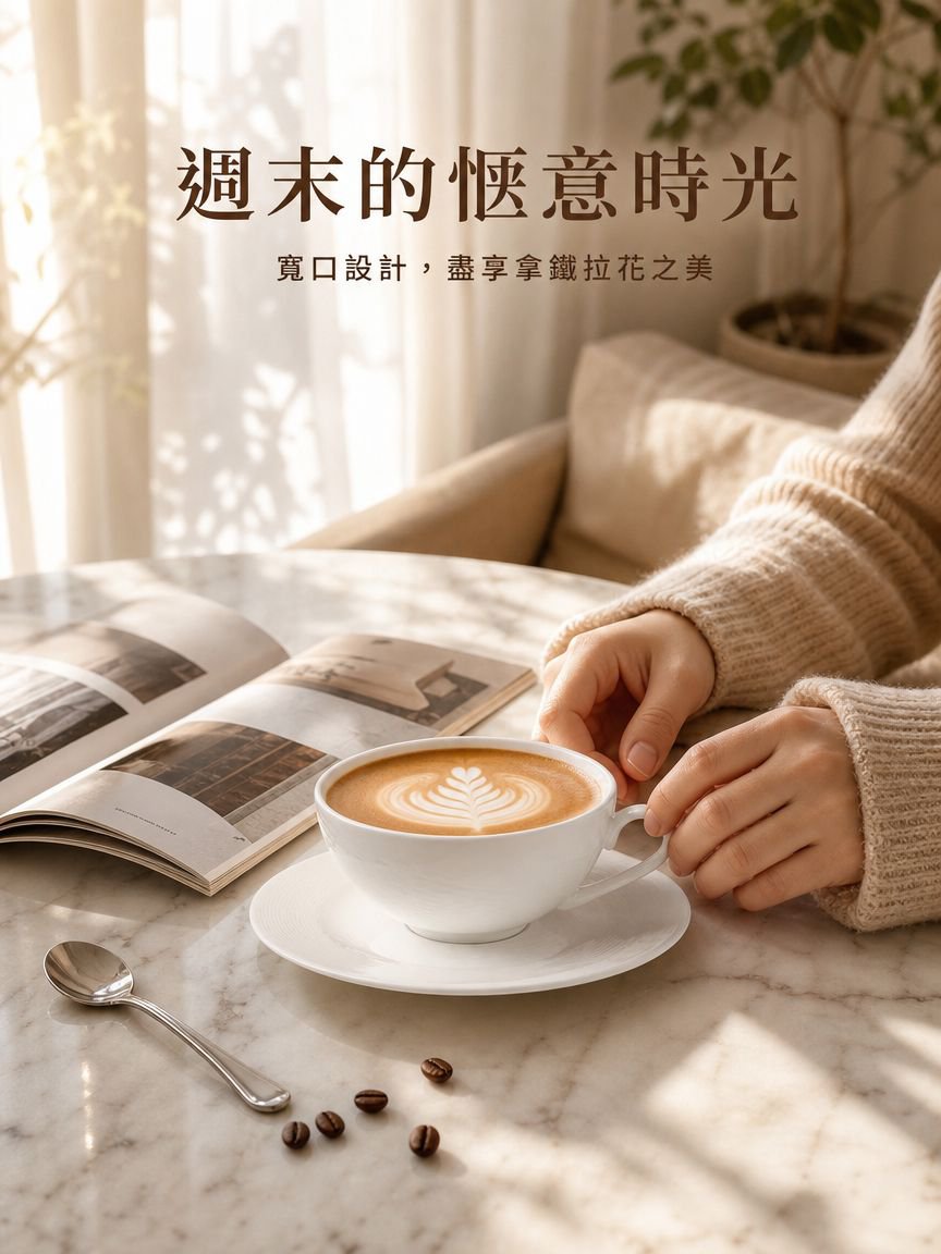 輕奢拿鐵杯碟組合