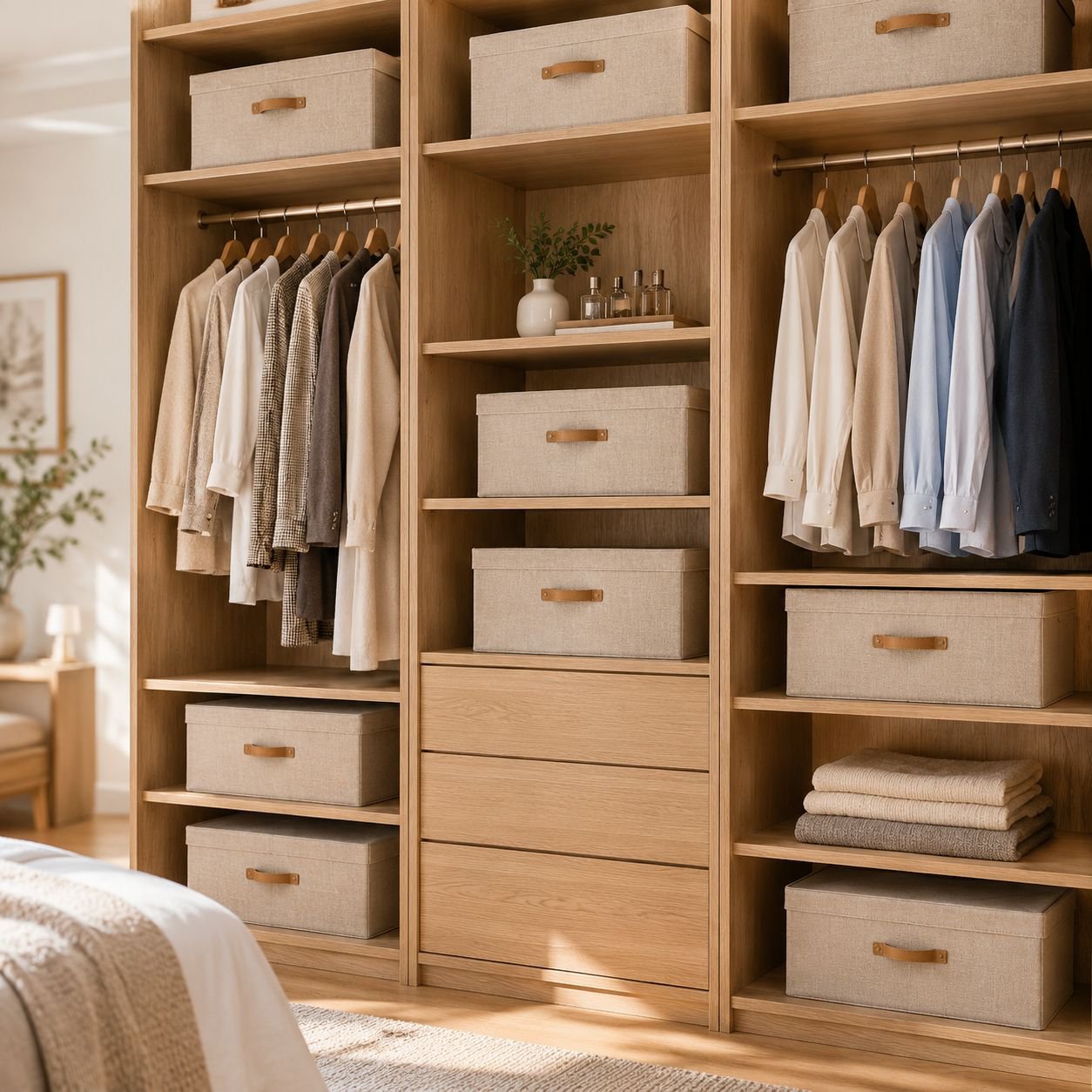 Stauraum im Schlafzimmer