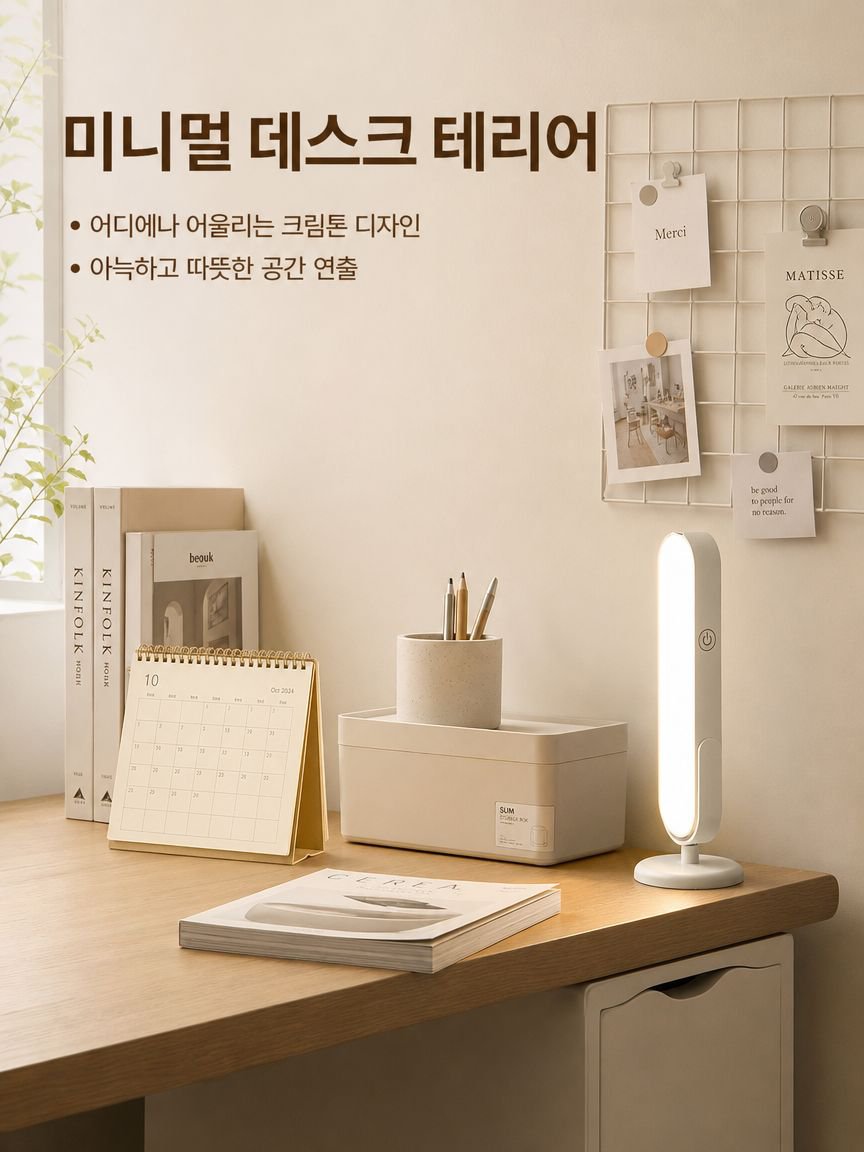 데스크탑 자석 기숙사 눈보호 LED 스탠드 전체 이미지