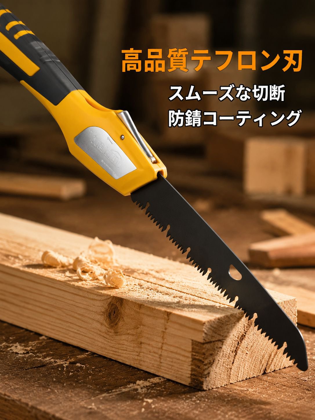 小型手持ち木工ノコギリ、折りたたみノコギリ、手動ノコギリ、木ノコギリ、屋外用ノコギリ
