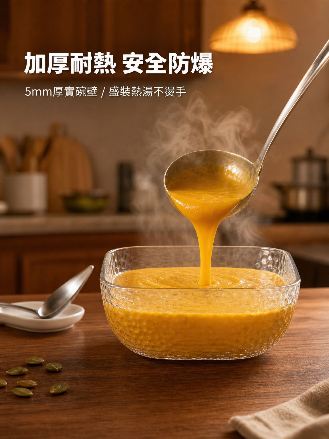 金邊錘紋玻璃碗