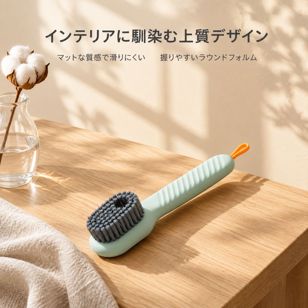 手動プッシュ式シューズクリーニングブラシ