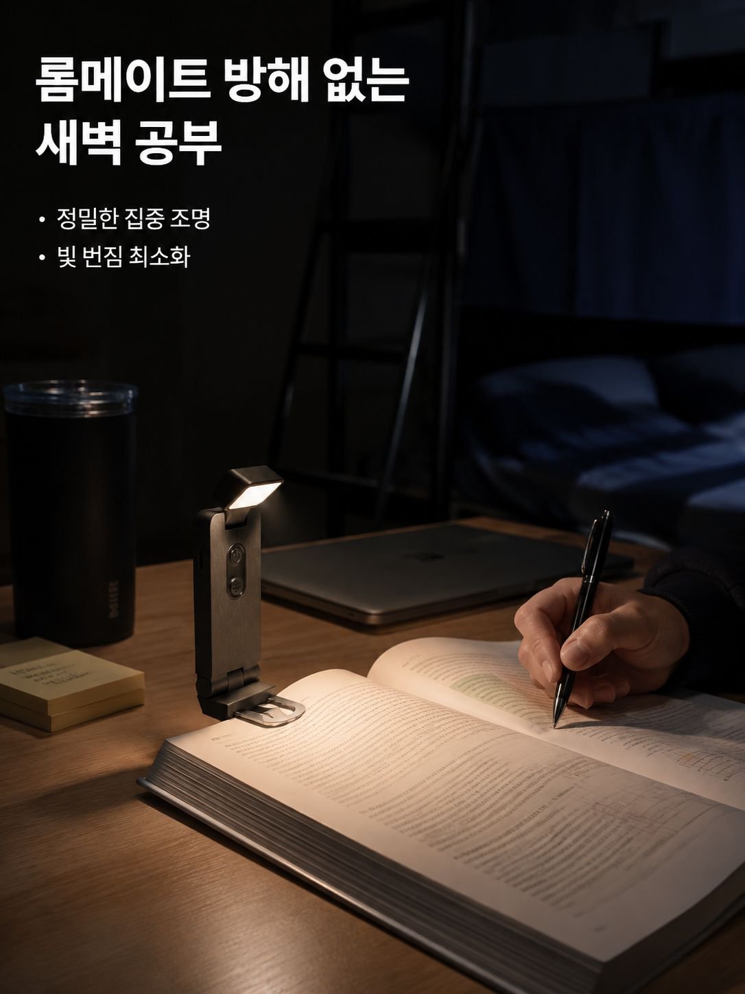 학생 기숙사 다기능 미니 독서등