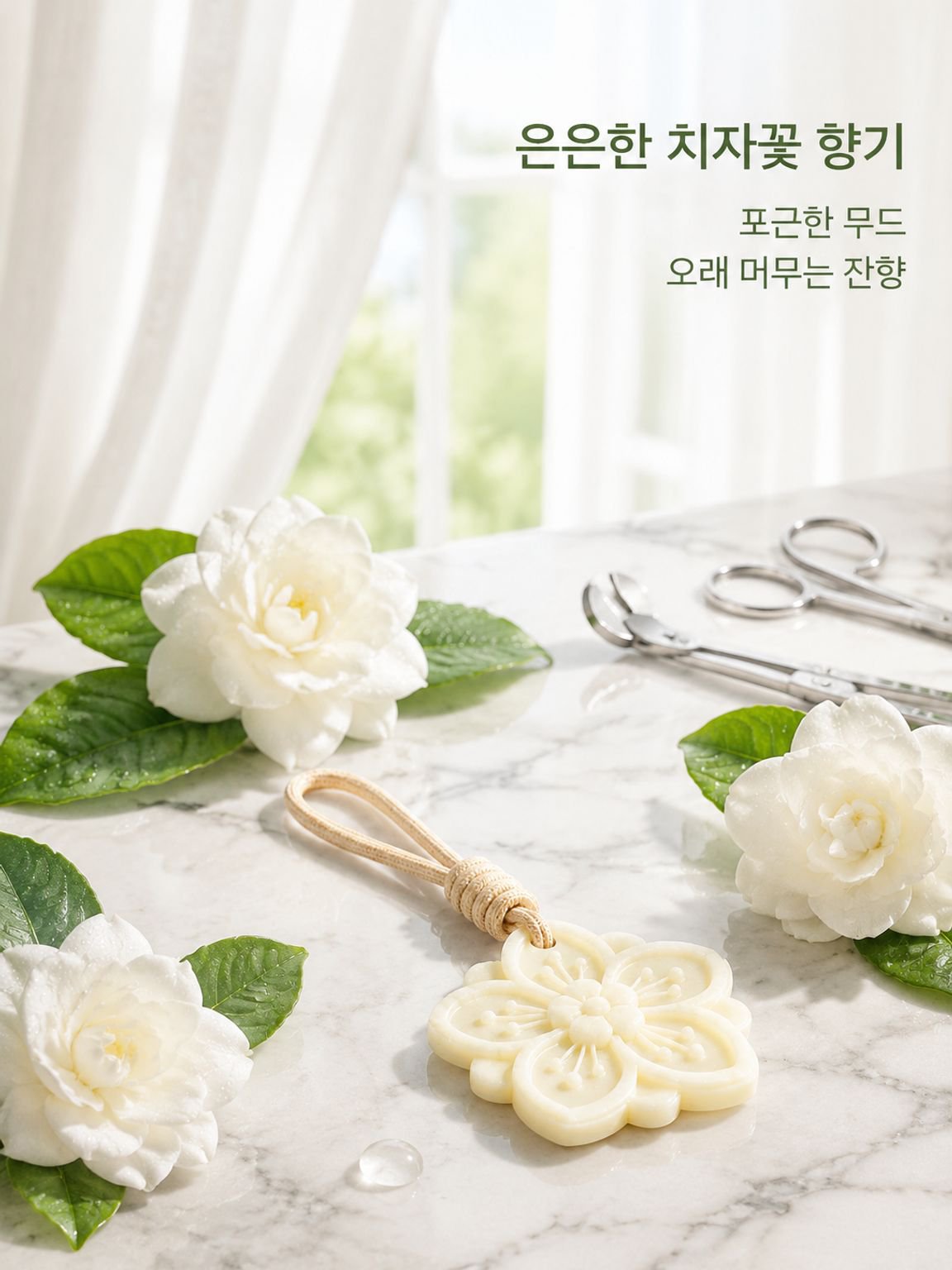 치자꽃 향 왁스 시트 방향제