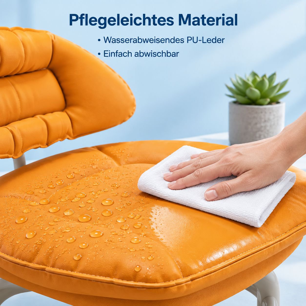 Multifunktionaler kleiner Sessel mit Universalrollen