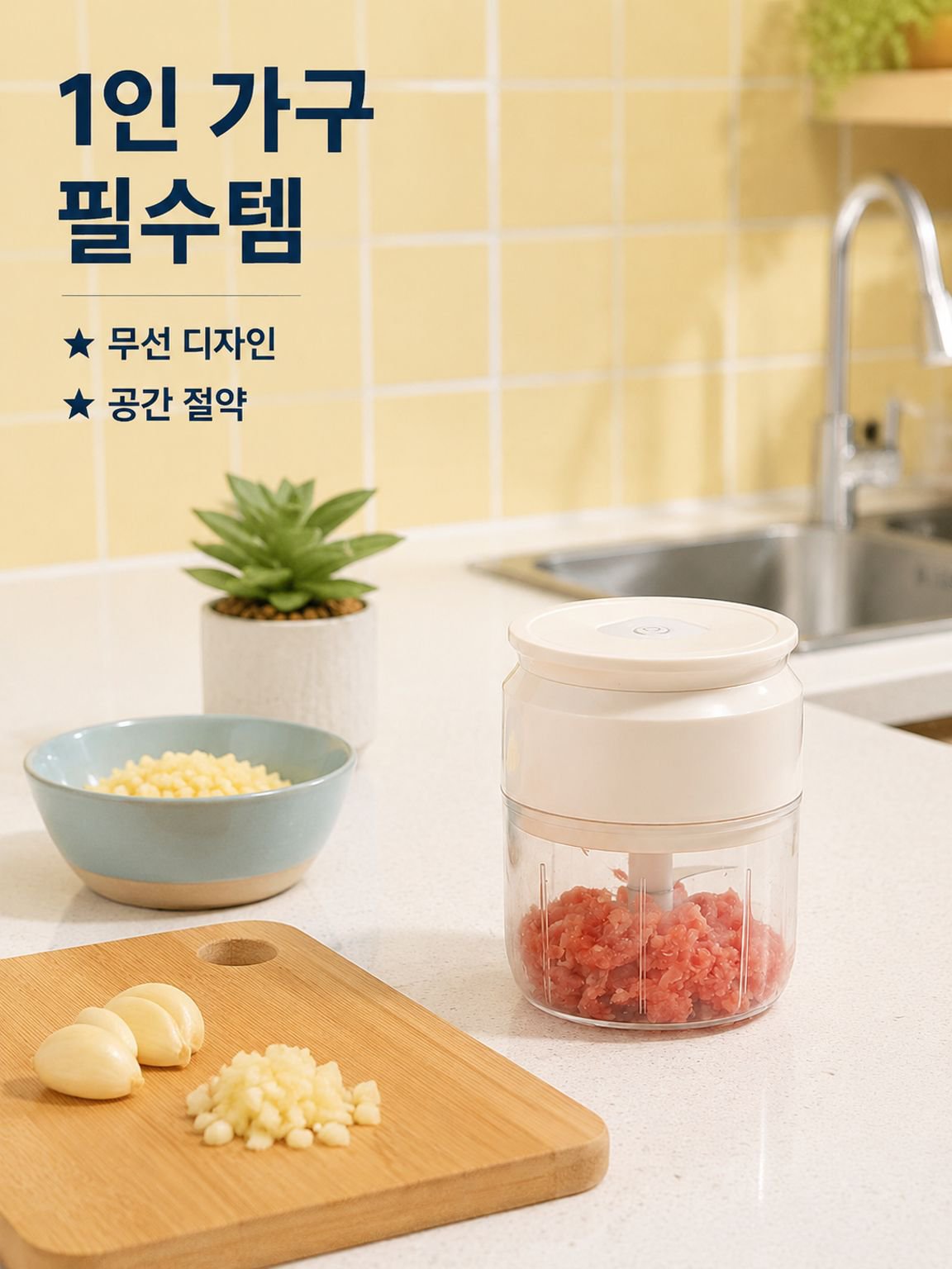 소형 전동 마늘 분쇄기