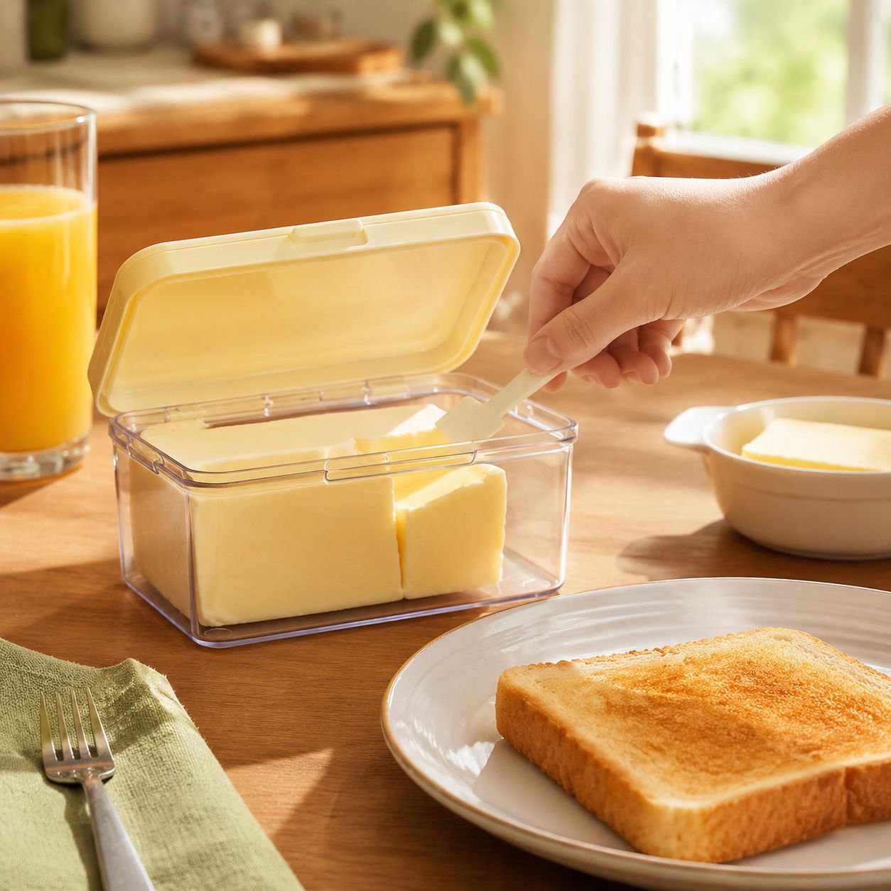 500g Compartment Fresh-Keeping Box for Cream Cheese