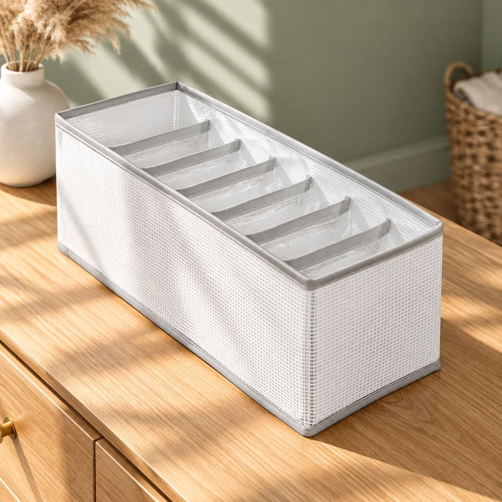 Transparent Mesh Fabric Storage Box