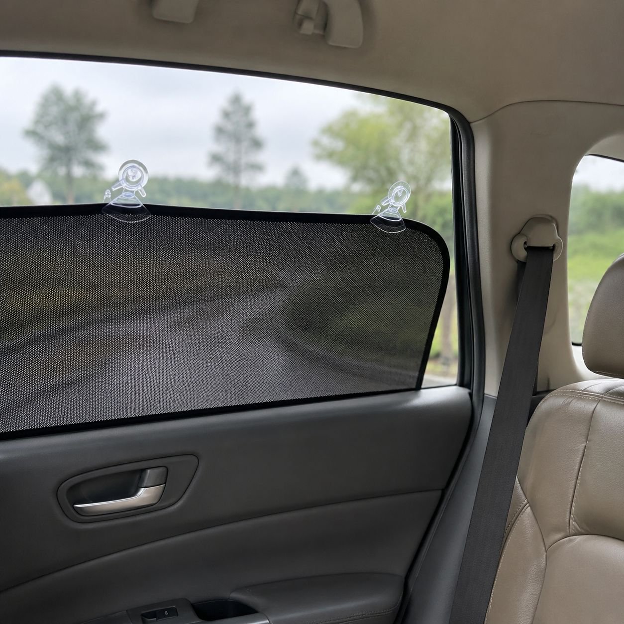Transparent PVC car curtain suction cup for window installation