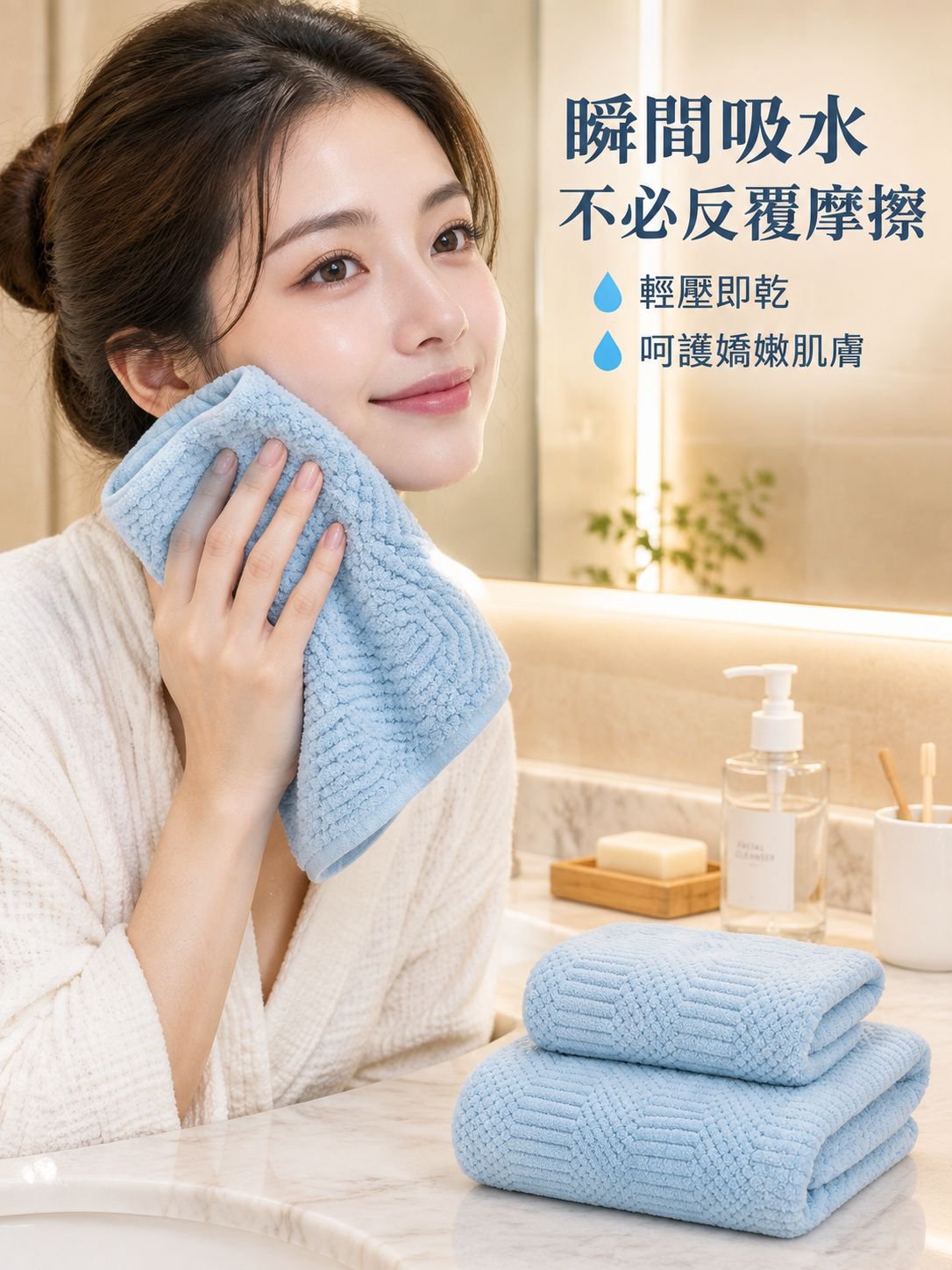珊瑚絨加厚成人洗臉毛巾