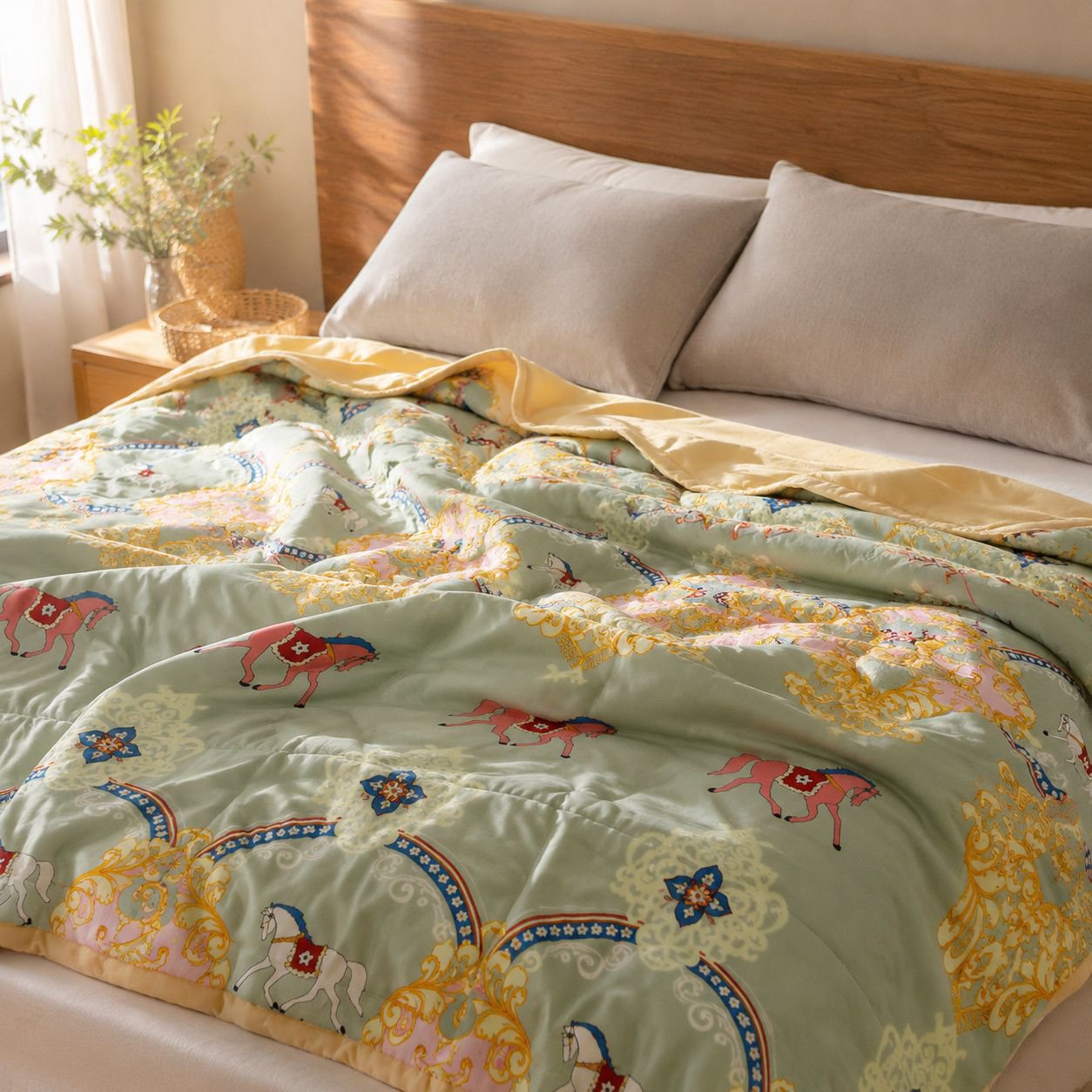 Breathable cotton quilt ideal for hot weather