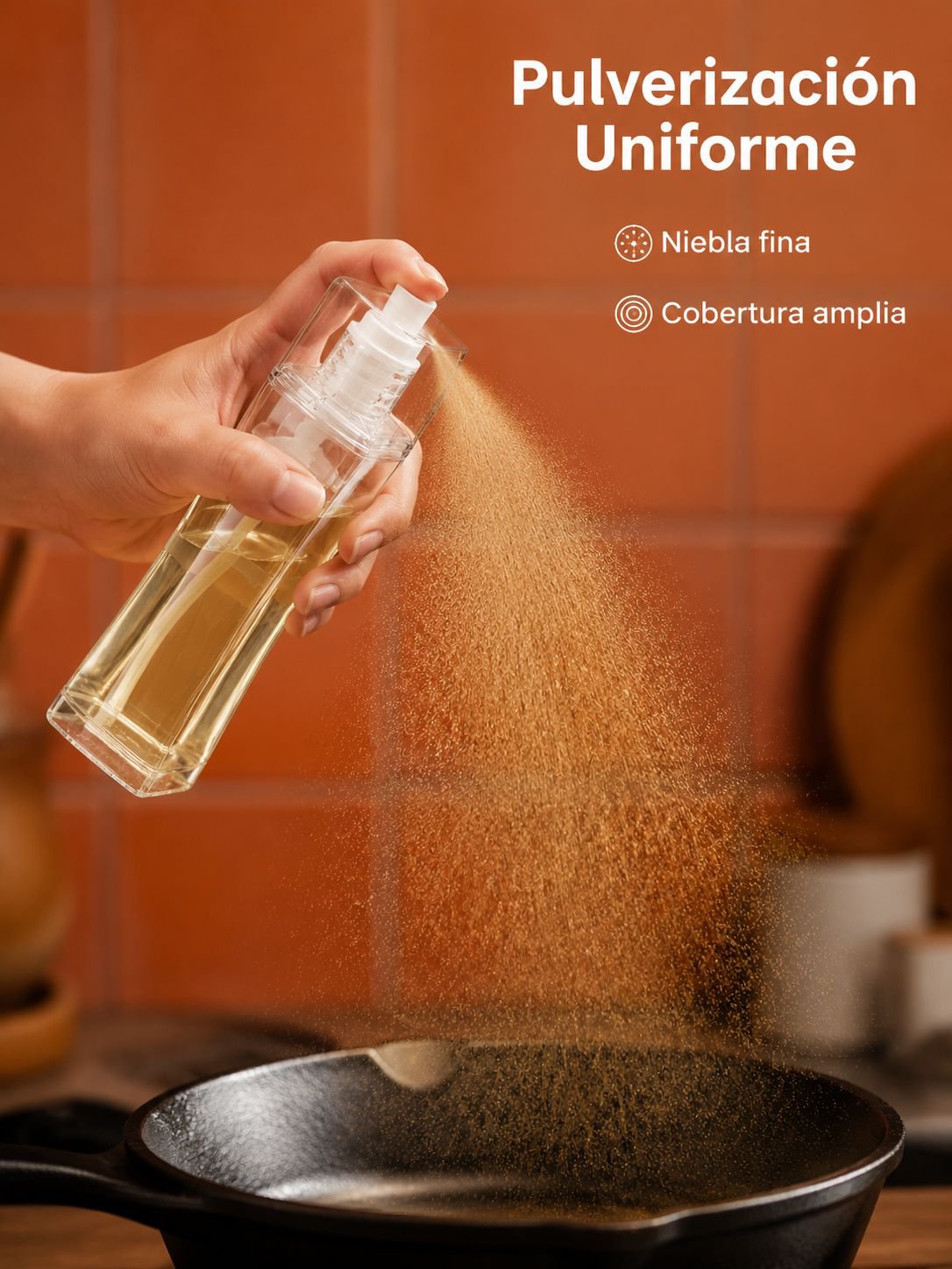 Botella pulverizadora de cocina